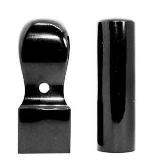 黒水牛（極上）2本セット　実印（寸胴）18.0mm/角印24.0mm
