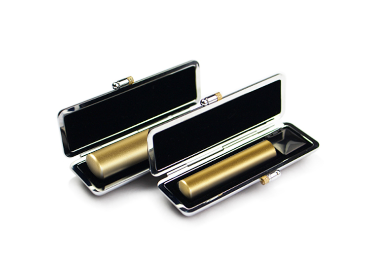 ゴールドチタン　実印60x16.5mm/銀行印60x13.5mm 2本セット