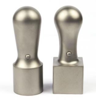 チタン 2本セット 　実印(天丸)18.0mm／角印24.0mm