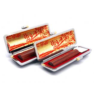 赤彩樺（アグニ） 銀行印60x13.5mm/認印60x12.0mm 2本セット