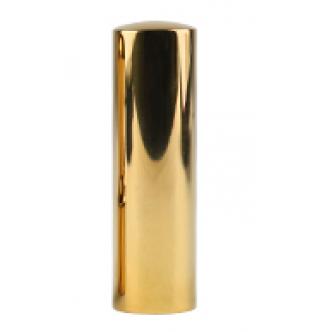 鏡面ゴールドチタン　会社認印（寸胴）　21.0mm
