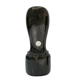 天然黒水牛（染め無し））天丸　会社法人印21.0mm