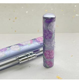 フルール印鑑セット（紫陽花ブルー）NEW　12mm銀行印